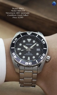 ⚫️抵玩新淨SEIKO 精工二代細MM✅- SBDC031🔥
二手中古 SEIKO 精工 Automatic Diver’s 200M Sumo SBDC031
-6R15自動上鏈機芯
-50小時動力