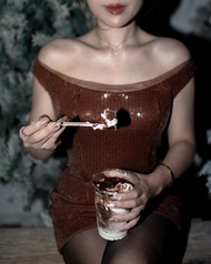 Apisara Christmas Chocolate Dress.