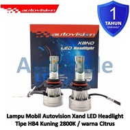 Autovision Xand Led Hb4 9006 Yellow 2800K / Citrus Car Light Warranty