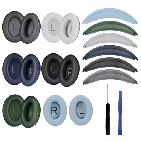 1set Replacement Ear Cushions Headband For BOSE QC45 QC35 QuietComfort 45 Wireless Headphones Earmuf