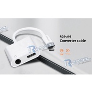 (6 MONTHS WARRANTY) RECCI RDS-A08/RDS-A09 TYPE C TO TYPE C /TYPE C TO TYPE C + 3.5MM AUDIO
