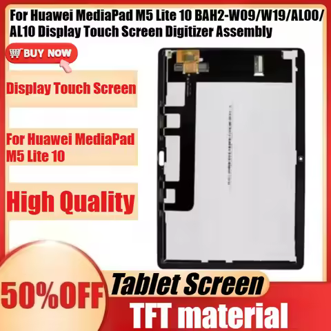 New Tested New For Huawei MediaPad M5 Lite 10 BAH2-W09/W19/AL00/AL10 Display Touch Screen Digitizer 