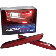 iJDMTOY Red Lens 21-SMD LED Bumper Reflector Lights Compatible With Lexus RC250 RC350 is-F GX470 Toy