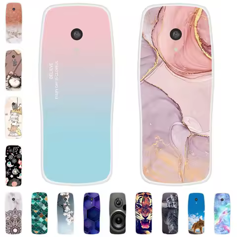 For Nokia 3210 4G 2024 2.4"Cases Clear TPU Soft Silicone Phone Cover for Nokia 3210 TA-1618 Protecti