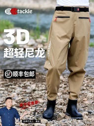 Ultra-light Nylon Waders Fishing Fork Men's Waders Water Shoes One-piece Waist-high Reservoir Water