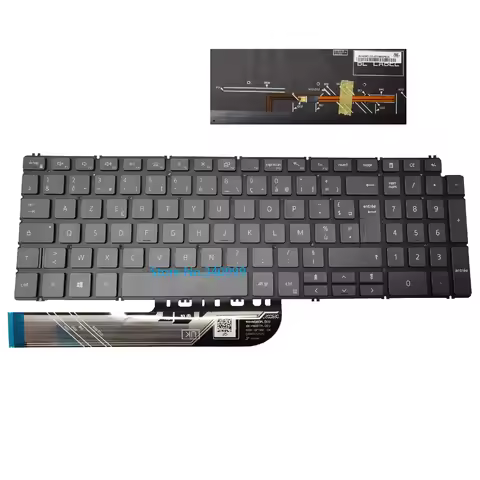 New AZERTY French For Dell Inspiron 15 5590 5591 5598 5593 5584 7790 7590 5594 Laptop Keyboard Backl
