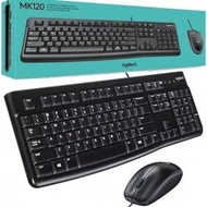 MK120 | LOGITECH MK120 USB Keyboard + Mouse 100%Original (Black / Grey)