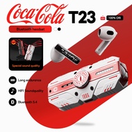 Coca-Cola T23  Bluetooth earphone Aluminum Mecha Design + ENC Noise Cancellation | Bluetooth 5.4 | 1