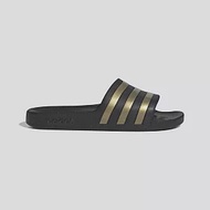 Adidas Adilette Aqua [EG1758] 男女 涼鞋 拖鞋 休閒 經典 舒適 輕量 海灘 愛迪達 黑金 25.5cm 黑/金