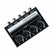 Mini Audio Mixer Stereo Amplifier 4Channel RCA Input With Volume