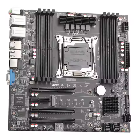 YXC612 Motherboard LGA2011-3 Support Xeon E5 V3 V4 8*DDR4 ECC RECC 4*2.5G LAN BMC 5 Phase Digital Po