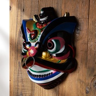 [Ready Stock] Lion Dance Mask Oriental Lion Dance Full Face Manual Lion Dance Mask Performance Stage