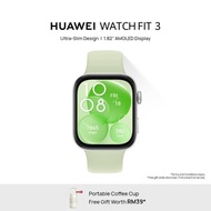 HUAWEI Watch Fit 3 Smartwatch, 1.82 AMOLED Display, Ultra Slim Design