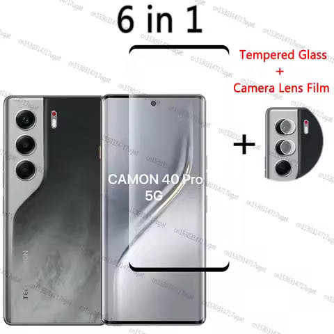 Full Cover Tempered Glass For Tecno Camon 40 Pro Screen Protector Len Film Tecno Camon 40 Pro Glass 