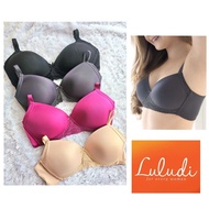 Luludi BRA by WACOAL WITHOUT WIRE THIN FOAM FULL CUP LB 4196 K30 SIZE 32,34,36,38,40 B,C,D WIRELESS 