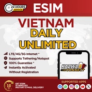 eSIM Vietnam Daily Unlimited Activated Instantly