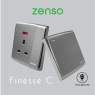 [SIRIM]ZENSO Finesse C Black Switch Switches & Sockets 1gang 2gang 3gang 4gang