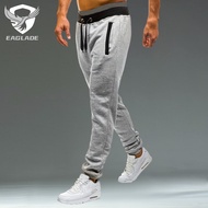 EAGLADE Jogging Sweat Cuffed Jogger Pants for Men Tracksuit Man Trousers Stretchable 1234 in Gray E0