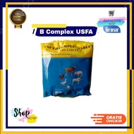 VITAMIN B Komplek 1000 Tablet USFA B Sapi ayam Kelinci Kucing