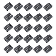 E-outstanding FC-16P IDC Socket Connector 25PCS 2x8 Pin 16Pin 2.54mm Pitch Dual Rows Female Header R