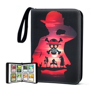 400 Pockets Trading Card Binder for One Piece Cards,Portable Waterproof Card Storage Bag with Remova