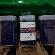 Power O Ligature Tie Biru Dongker isi 40 stick karet behel