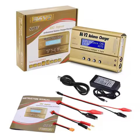IMAX B6V2 Balance Charger 80W Professional Digital Lipo Discharger for Li-ion Lipo LiFe NiCd NiMH Li