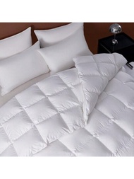 3 件套羽絨被套裝 - 秋冬羽絨替代填充溫暖羽絨被插入件帶 2 個枕套,柔軟透氣超細纖維床上用品被子帶角袢 - 可機洗白色