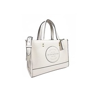 [Coach] COACH Bag Handbag Medium Tote Bag Shoulder Bag 2way Bag C2004 Dempsey Carrier with Patch Leather IM/CHALK Chalk IMCHK Women [Outlet Product]