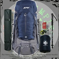 PROMO BIG SALE Paket Tas Gunung Carrier Rei Arei Atmos 60L BISA COD