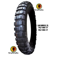 FKR SAFARI22 EXPLORER TL  70/100-17 / 80/100-17 MOTORCYCLE TUBELESS TYRE (OFFROAD, TAYAR KEBUN) SF22