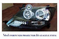 ไฟหน้า TOYOTA FORTUNER PROJECTOR LED สีดำ EAGLEYES ไฟหน้า ไฟหน้าแต่ง fortuner 2005 2006 2007 2008