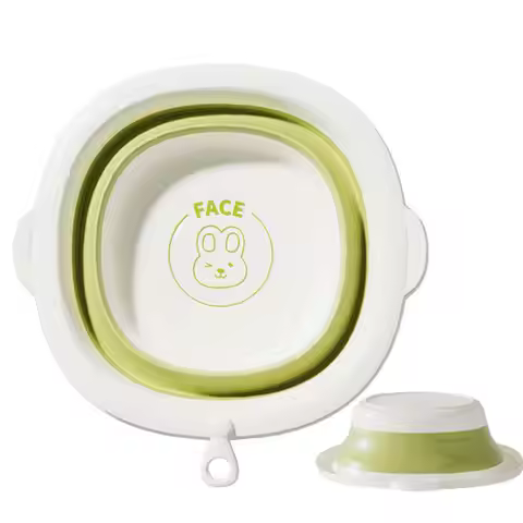 Small Wash Basin Compact Hand Wash Basin Non-slip Foldable Wash tub Kids Wash Basin for Home School 
