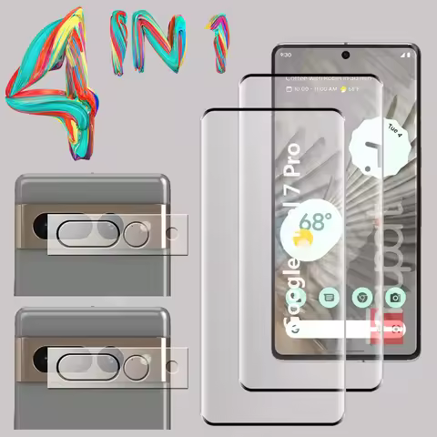 3D Tempered Glass For Google Pixel 7 Pro Screen Protector Camera Lens Film Pixel7 Pro Glass Protecti