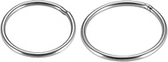 QUARKZMAN Round Rings 40 mm 50 mm AD 201 Stainless Steel O-Ring 3 mm Thick Welded Pack of 4