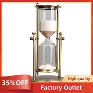 New 30 Min Rotating Crown Hourglass Timer Advanced Metal Desktop Ornament Zinc Alloy Factory Outlet