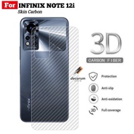 Skin Carbon Infinix Note 12i Back Skin Transparant Anti Jamur Garskin Belakang Handphone