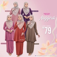 Baju Kurung Plain Kurung Anggerik Ready Stock by Anggun Cotton Collection