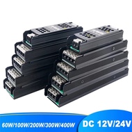 Power Supply AC110V-240V to DC12V 24V Adapter Converter 60W 100W 200W 300W 400W Switching Transformers Led Driver for Led Strip Module