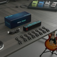 Portable Guitar Pedal Power Supply, 8 Isolated 9V 100mA/300mA Outputs + USB 5V for Effects Pedals Be