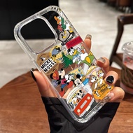 Casing iPhone 11 12 13 14 15 16 Pro Max Wireless magnetic cartoon partner Case For iPhone 13PM,16PM,