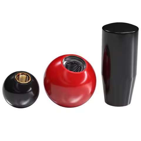 Bakelite ball handle, plastic round ball, operating rod ball knob, red copper core, black iron core,