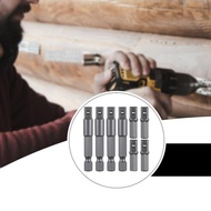 8Pcs 1/4" Hex Shank to Square Drive Adapters 1/4 inch Drill Adapters Impact Power Tools 5 cm2.5 cm f