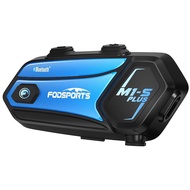 FODSPORTS M1-S Plus Motorcycle Intercom - 10 Rider Simultaneous Communication, 20 Hours Continuous U