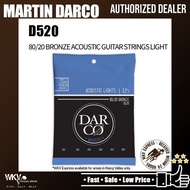Martin Darco D520 80/20 Bronze Acoustic Guitar Strings Lights 12-54 (D 520/D-520)