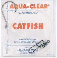 Aqua-Clear, Catfish Dropper Loop Rig, 7/0 Ultra Thin Demon Circle Hook, AFW Swivel, 60 lb / 27.2 kg