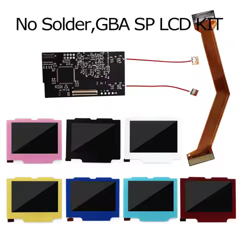 GBA SP V2 IPS LCD Touch Version Backlight Kit For Game Boy Advance SP GBA SP No Solder