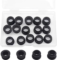 1/2" Drill Hole, 3/8" ID Silicone Rubber Grommets for Wiring Automotive Firewall Hole Plug Top Hat Grommets Wire Cable Protector Gasket Seal Ring for Tubing in Hydroponic and Irrigation Systems, 15pc