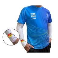 Kulsocs road to KLSCM white arm sleeve hand socks KM kilometer series excellent UV & heat protection