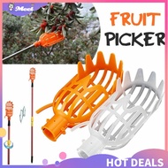 MEE Portable Fruit Picker Head Multicolor Fruit Gardening Tools Picking Supplies For Home Park Farm Garden